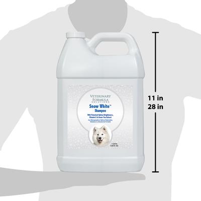 Show full view: Veterinary Formula Smart Coat Complex Snow White Whitening Shampoo for Dogs & Cats, 1-gal bottle slide 7 of 10