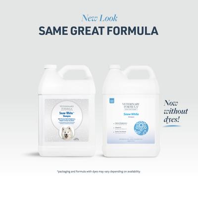 Show full view: Veterinary Formula Smart Coat Complex Snow White Whitening Shampoo for Dogs & Cats, 1-gal bottle slide 3 of 10