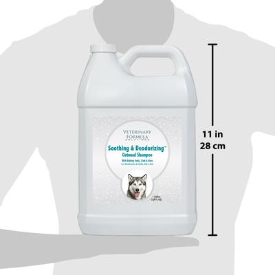 Show full view: Veterinary Formula Smart Coat Complex Soothing & Deodorizing Oatmeal Shampoo for Dogs & Cats, 1-gal bottle slide 6 of 9