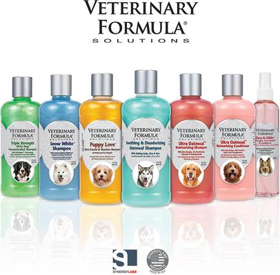 Show full view: Veterinary Formula Smart Coat Complex Soothing & Deodorizing Oatmeal Shampoo for Dogs & Cats, 1-gal bottle slide 7 of 9