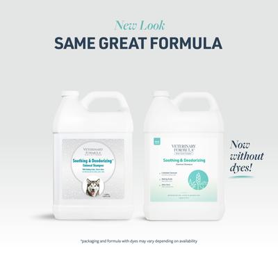 Show full view: Veterinary Formula Smart Coat Complex Soothing & Deodorizing Oatmeal Shampoo for Dogs & Cats, 1-gal bottle slide 2 of 9