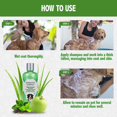 Show full view: Veterinary Formula Smart Coat Complex Triple Strength Dirty Dog Concentrated Shampoo, 17-fl oz bottle slide 4 of 8