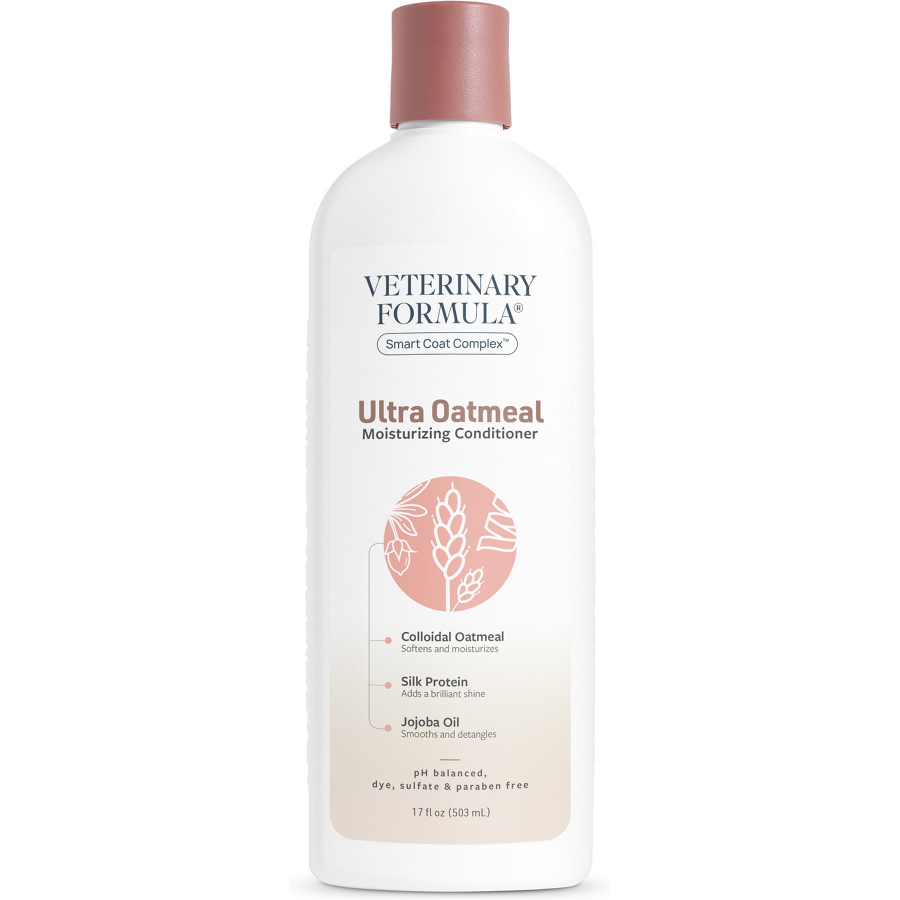 Veterinary Formula Smart Coat Complex Ultra Oatmeal Moisturizing Conditioner for Dogs, 17-fl oz bottle