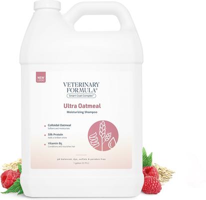Show full view: Veterinary Formula Smart Coat Complex Ultra Oatmeal Moisturizing Shampoo for Dogs, 1-gal bottle slide 1 of 8