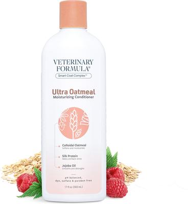 Show full view: Veterinary Formula Smart Coat Complex Ultra Oatmeal Moisturizing Conditioner for Dogs, 17-fl oz bottle slide 1 of 8