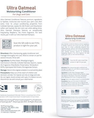 Show full view: Veterinary Formula Smart Coat Complex Ultra Oatmeal Moisturizing Conditioner for Dogs, 17-fl oz bottle slide 2 of 8