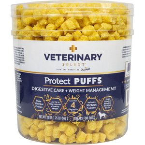 Veterinary Select Protect Puffs Digestive Care & Weight Management Low Fat Dog Treats, 20-oz bag