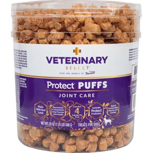 Veterinary Select Protect Puffs Joint Care Low Fat Dog Treat, 20-oz tub