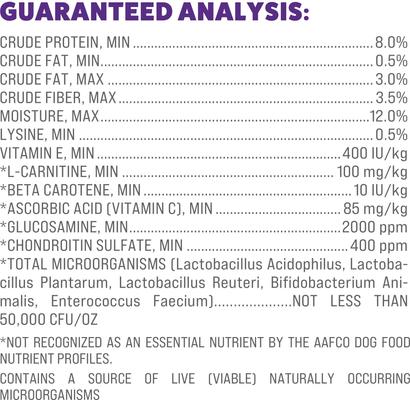 Show full view: Veterinary Select Protect Puffs Joint Care Low Fat Dog Treat, 20-oz tub slide 7 of 11