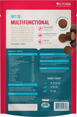 Show full view: VetIQ 8-N-One Soft Chew Multifunctional for Dogs, 60 count slide 10 of 13