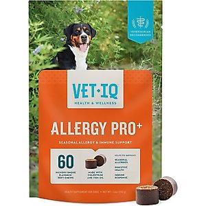 VetIQ Allergy Pro Hickory Smoke Soft Chews for Dogs, 7.4-oz, 60 count