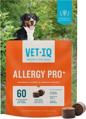 Show full view: VetIQ Allergy Pro Hickory Smoke Soft Chews for Dogs, 7.4-oz, 60 count slide 1 of 10