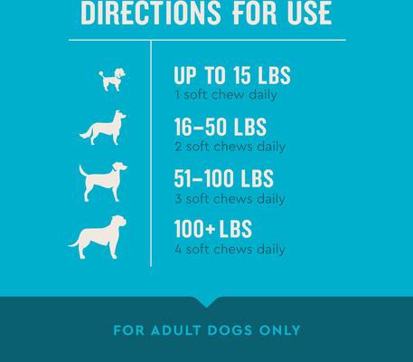 Show full view: VetIQ Hickory Smoke Flavored Soft Chews Flea & Tick Support for Dogs, 9.5-oz, 60 count slide 6 of 10