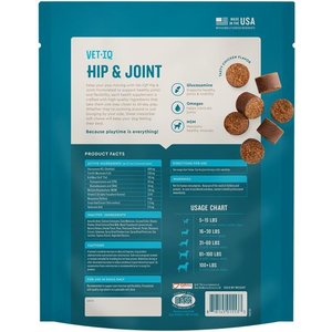 VetIQ Hip & Joint Soft Chew Joint Supplement for Dogs, 180 count