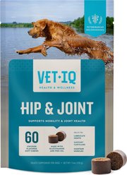 VetIQ Hip & Joint Soft Chew Joint Supplement for Dogs, 60 Count