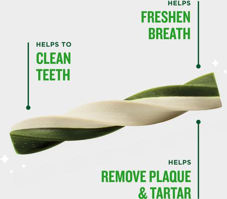 Show full view: VetIQ Minties Twists Large Vanilla Mint Dental Dog Treats, 12-oz bag, count varies slide 7 of 10