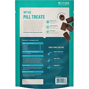 VetIQ Pill Treats Advanced Formula Soft Chews Chicken Flavored Dog Treats, 30 count