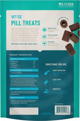 Show full view: VetIQ Pill Treats Advanced Formula Soft Chews Chicken Flavored Dog Treats, 30 count slide 9 of 10