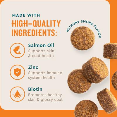 Show full view: VetIQ Skin & Coat Soft Chew Supplement for Dogs, 60 Count slide 6 of 11