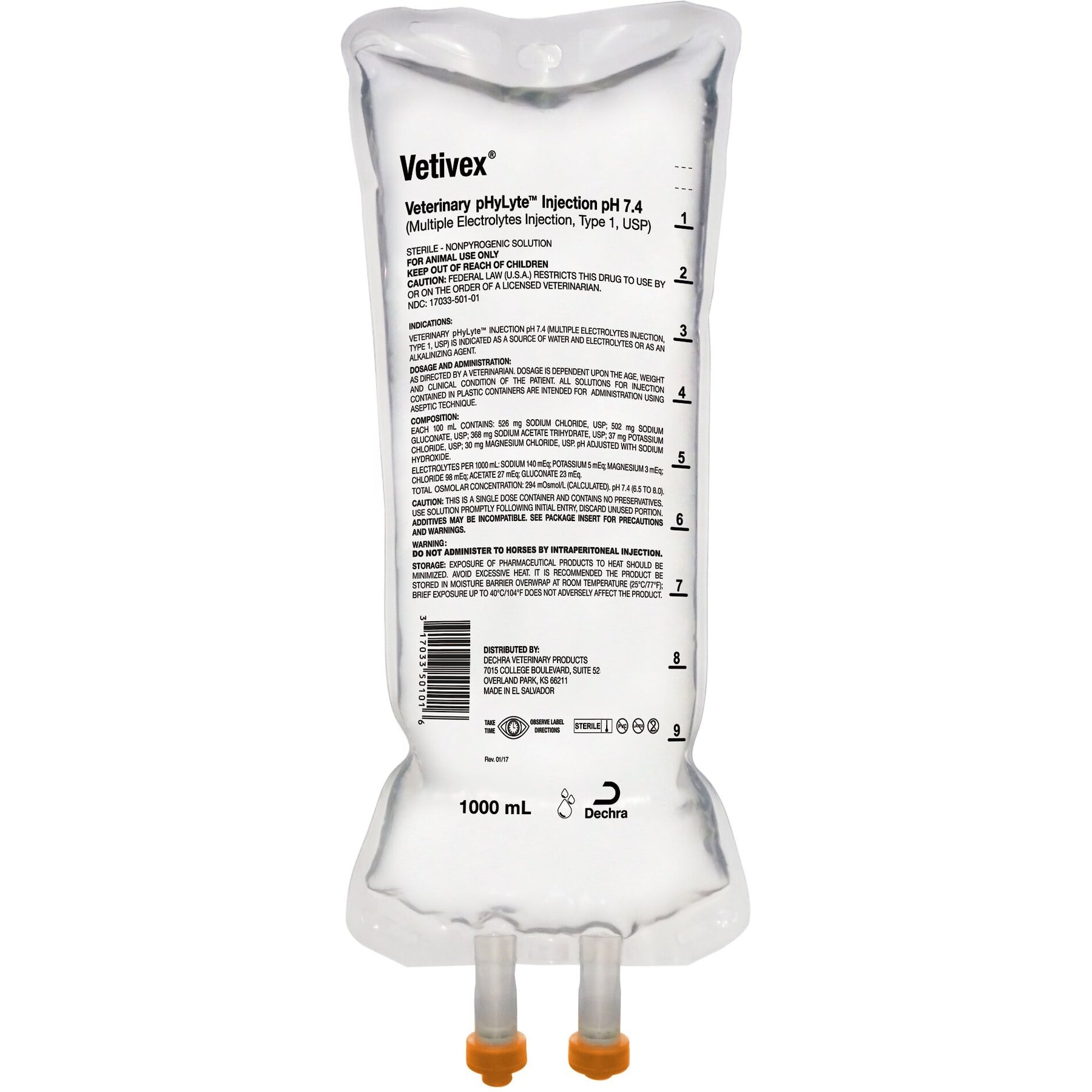 Vetivex pHyLyte Solution for Dogs, Cats & Horses, 1-L, bundle of 2