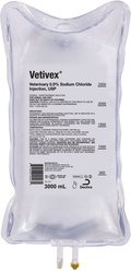 Vetivex Sodium Chloride Injection Solution 0.9%, USP for Dogs, Cats & Horses, 3000-mL