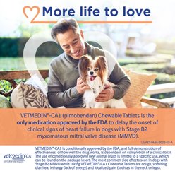 Vetmedin-CA1 (pimobendan) Chewable Tablets for Dogs, 1.25-mg, 50 tablets slide 2 of 9