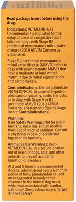 Show full view: Vetmedin-CA1 (pimobendan) Chewable Tablets for Dogs, 5-mg, 50 tablets slide 9 of 10
