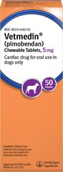 Vetmedin (pimobendan) Chewable Tablets for Dogs, 50 tablets, 5-mg