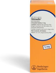 Vetmedin (pimobendan) Chewable Tablets for Dogs, 5-mg, 100 tablets