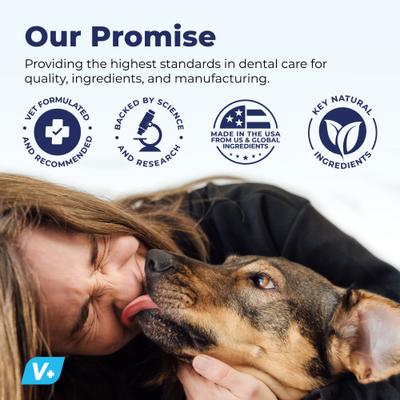 Show full view: Vetnique Labs Dentabliss Finger Mitt Teeth Cleaning Peppermint Flavor Dog Dental Wipes, 50 count slide 9 of 11