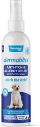 Vetnique Labs Dermabliss Anti-Itch & Allergy Relief Hydrocortisone Fragrance-Free Dog & Cat Skin Spray, 8-fl oz bottle