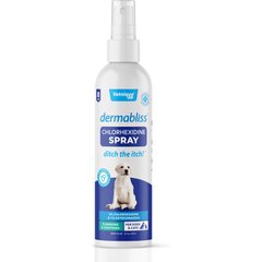 Vetnique Labs Dermabliss Medicated Anti-Bacterial & Anti-Fungal Chlorhexidine Infection Dog & Cat Skin Spray, 8-oz bottle