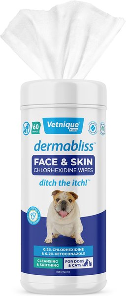 Dog Grooming Flea And Tick Wipes For Dogs VETNIQUE LABS Dermabliss