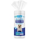 Vetnique Labs Dermabliss Medicated Face, Wrinkle & Skin Fold Chlorhexidine Cat & Dog Grooming Wipes, 60 count