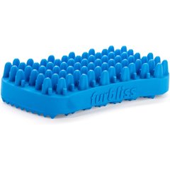 Vetnique Labs Furbliss Grooming, Deshedding, Massaging & Bathing Dog & Cat Brush, Blue Short Hair