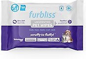 Vetnique Labs Furbliss Unscented Cleansing & Deodorizing Hypoallergenic Paw & Body Dog & Cat Wipes, 100 count