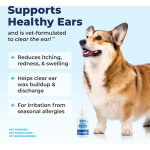 Vetnique Labs Oticbliss Medicated Hydrocortisone Ear Drops for Ear Infections for Dogs & Cats, 1.8-fl oz bottle