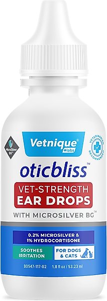 Oticbliss Over The Counter Ear Drops For Dogs VETNIQUE LABS