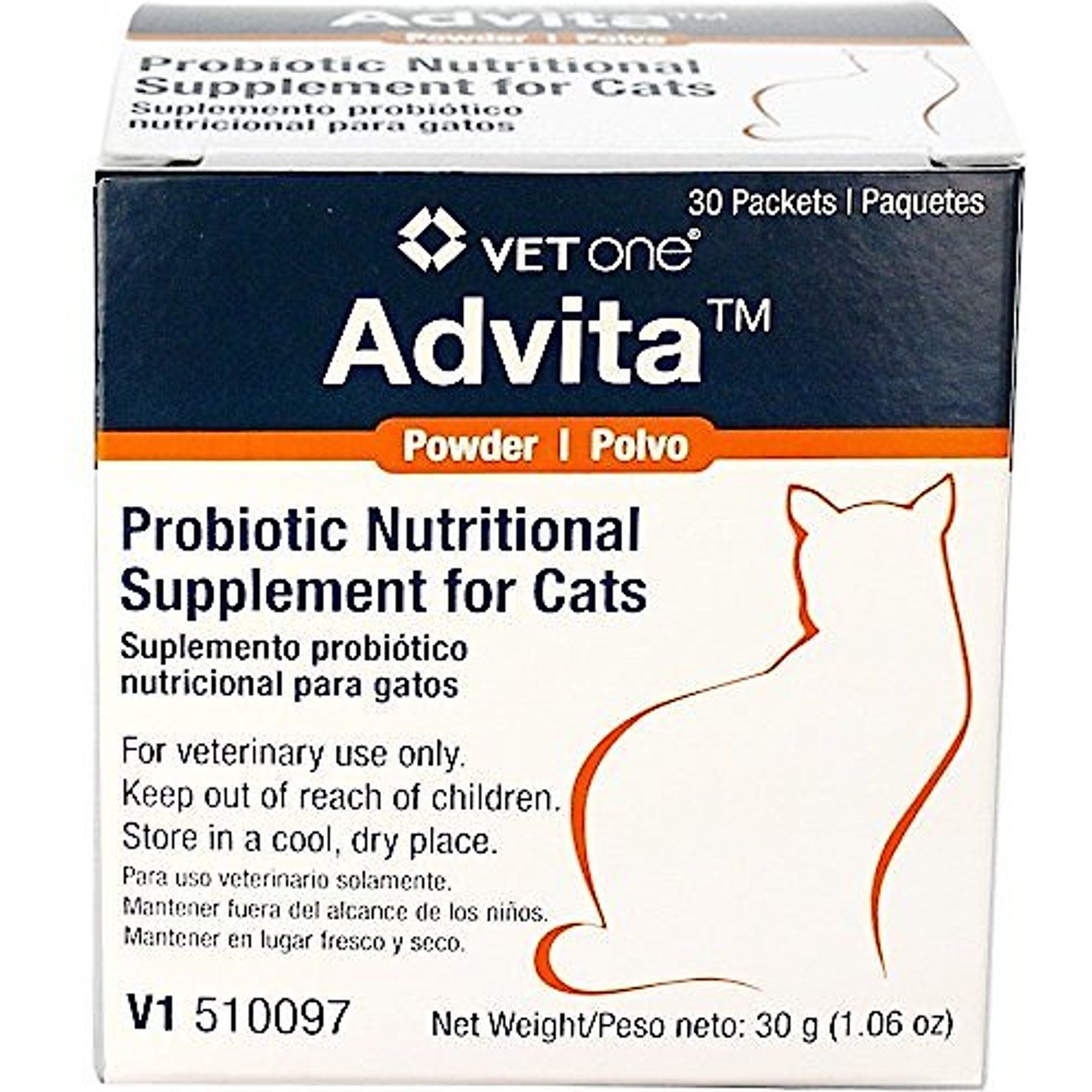 VetOne Advita Probiotic Nutritional Cat Supplement, 30 count