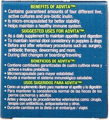 VetOne Advita Probiotic Nutritional Dog Supplement, 30 count slide 2 of 2