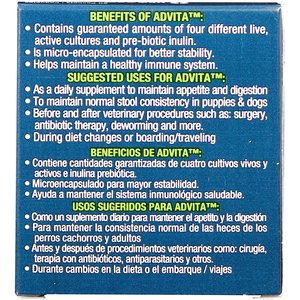 VetOne Advita Probiotic Nutritional Dog Supplement, 30 count