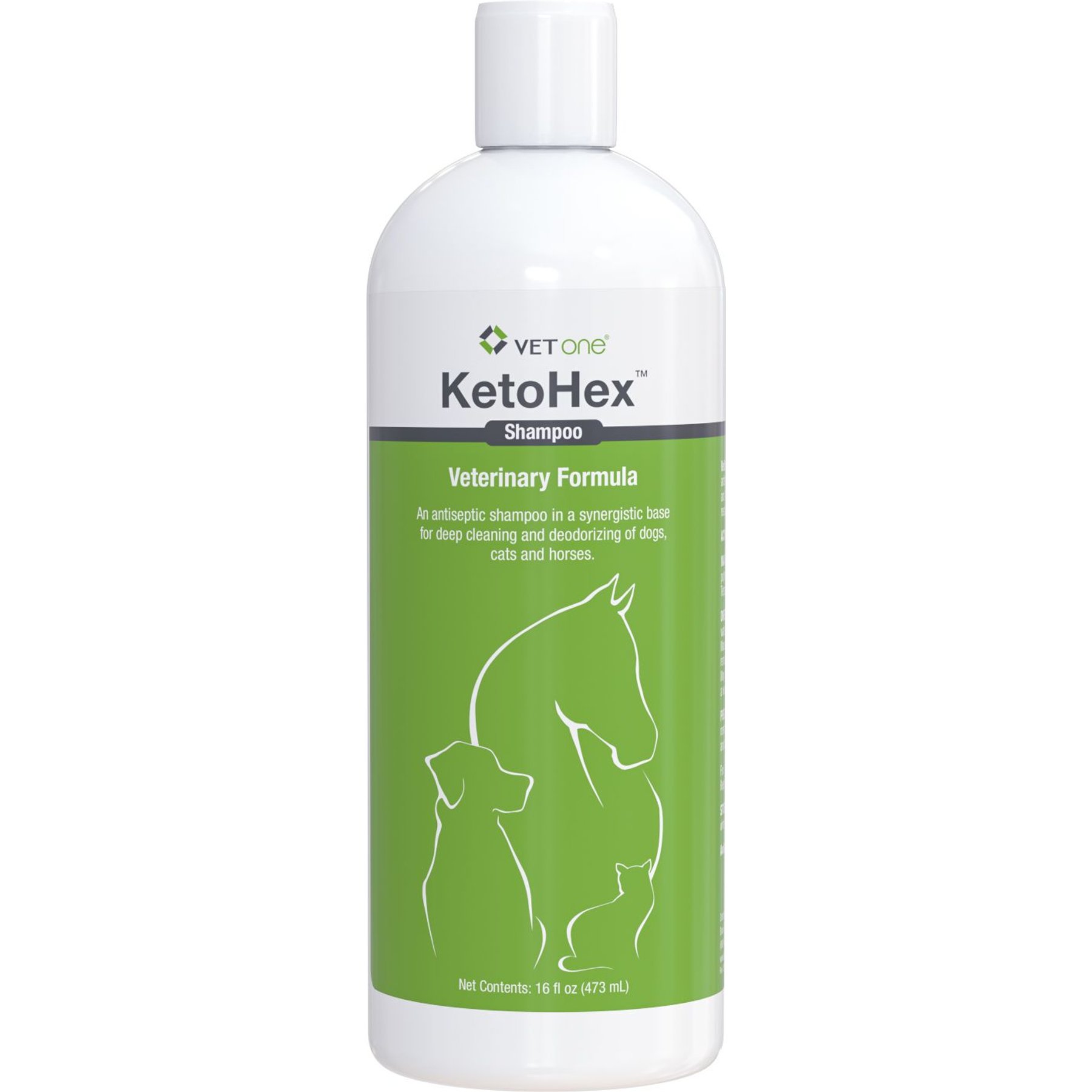 VetOne KetoHex Antiseptic Pet Shampoo, 16-oz bottle