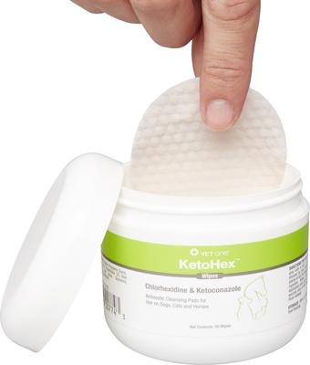 Show full view: VetOne KetoHex Antiseptic Pet Wipes, 50 count slide 4 of 11