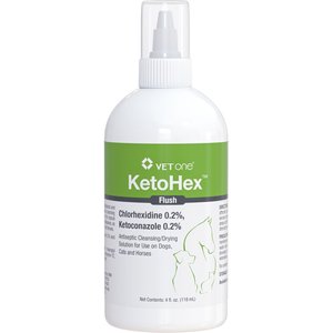 VetOne KetoHex Flush for Dogs, Cats, & Horses, 4-fl oz bottle