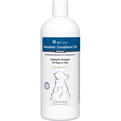 VetOne VetOne VetraSeb CeraDerm CK Dog & Cat Shampoo, 16-fl oz bottle