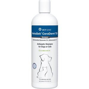 VetOne VetraSeb CeraDerm CK Dog & Cat Shampoo, 8-fl oz bottle