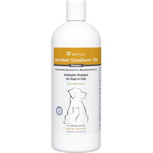VetOne VetraSeb CeraDerm CM Dog & Cat Shampoo, 16-fl oz bottle