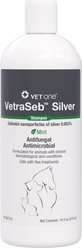 VetOne VetraSeb Silver Mint Scented Wound Healing Shampoo for Dogs & Cats, 16-fl oz bottle