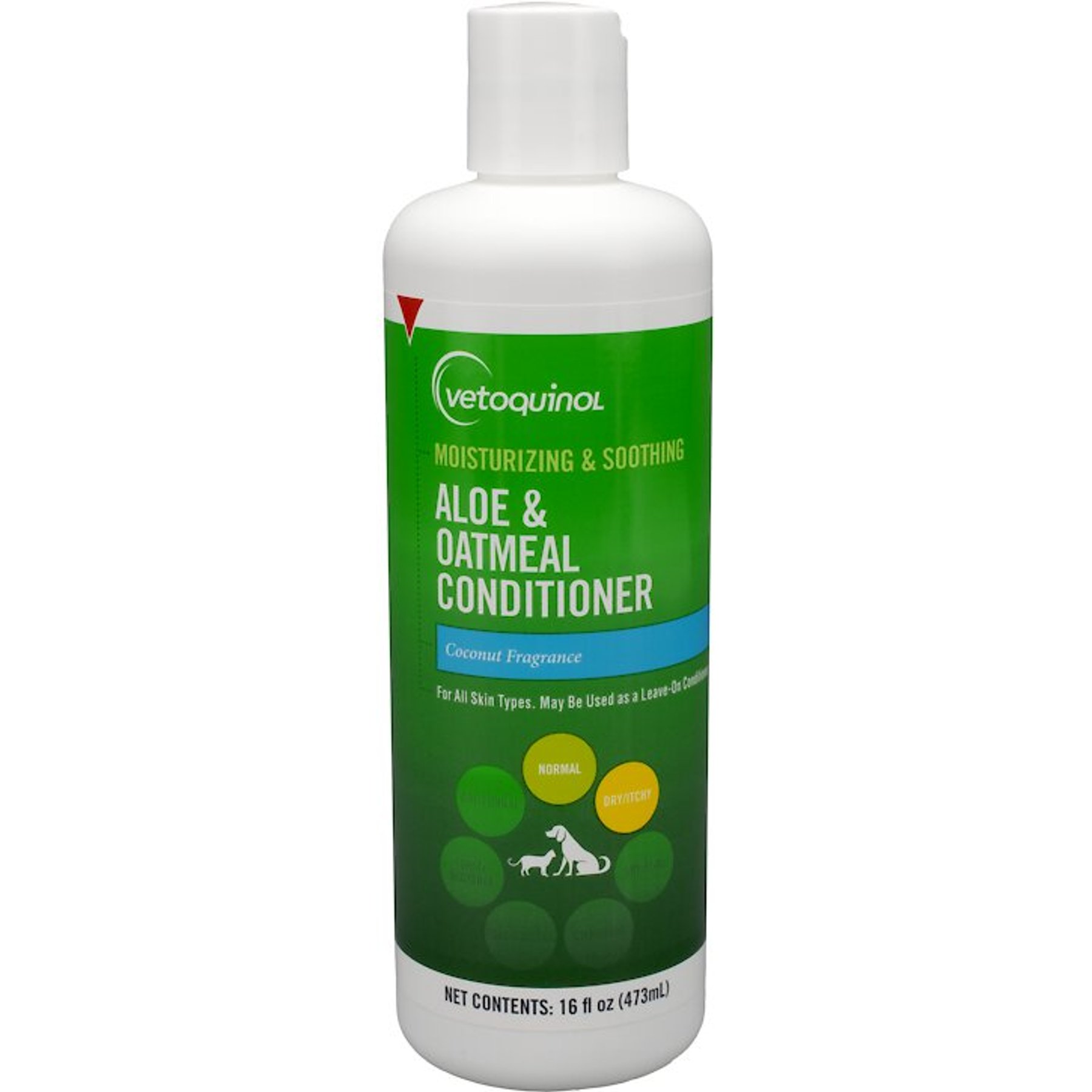 Vetoquinol Aloe & Oatmeal Conditioner for Dogs & Cats, 16-oz