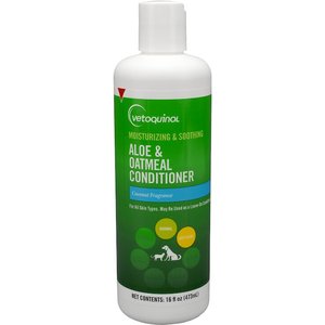 Vetoquinol Aloe & Oatmeal Conditioner for Dogs & Cats, 16-fl oz bottle